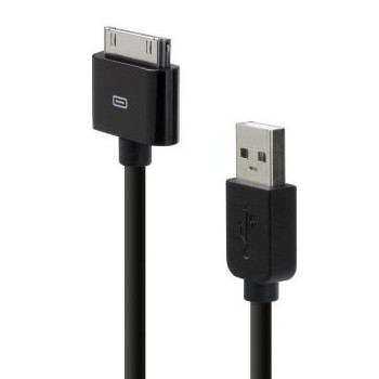 Apple-Dock USB Tilslutningskabel til Dataoverførsel og Opladning - Sort