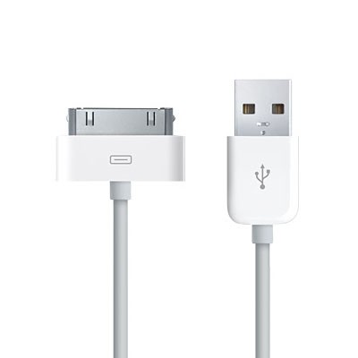 Apple-Dock USB Tilslutningskabel til Dataoverførsel og Opladning - Hvid