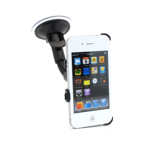 Fleksibel Bil Monteringsenhed til iPhone 4 - Sort
