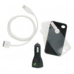 Adapt Essential Kit til iPhone - 2 x Covers 1 x USB Kabel 1 x Biloplader 1 x Skærmbeskytter