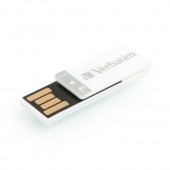 Verbatim Clip-it USB-drev 4 GB - Hvid