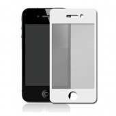 Hvid Sticker / Beskyttelsesfilm til iPhone 4 - Front & Bagside