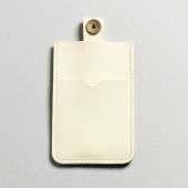 P.A.P Læder Etui m/ Kortholder & Neckband til Bl.a. iPhone - Hvid