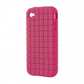 Pixel Silikone Cover til iPhone 4 - Pink