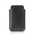 Knomo iPhone 3G/3GS/4/4S Læder Sleeve Pouch i Lækker Gaveæske - Sort / Gul