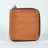 Sandqvist AINA Zipper Leather Wallet - Cognac Brun