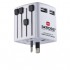 Skross World USB Oplader / Rejseadapter Kompatibel i Over 150 Lande - Hvid
